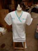 *Box Containing 32 HA2368 White Tunics Size: 20 Long