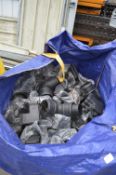 Large Bag of Plastic Drain Pipe and Guttering Fitt