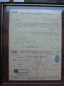 Great Western Railway Share Dividend 1939