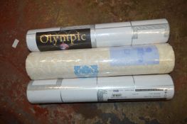 Three Rolls of Assorted Wallpaper
