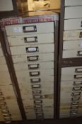 Bisley Metal Fifteen Drawer Unit