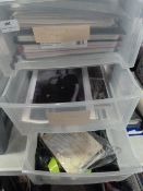 Three Drawer Storage Box with Photos of Ships and