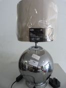 Silvered Glass Table Lamp