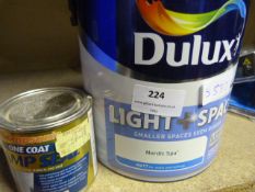 2.5L Dulux Nordic Spa Paint and a Tin of Damp Seal
