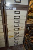 Bisley Metal Ten Drawer Unit