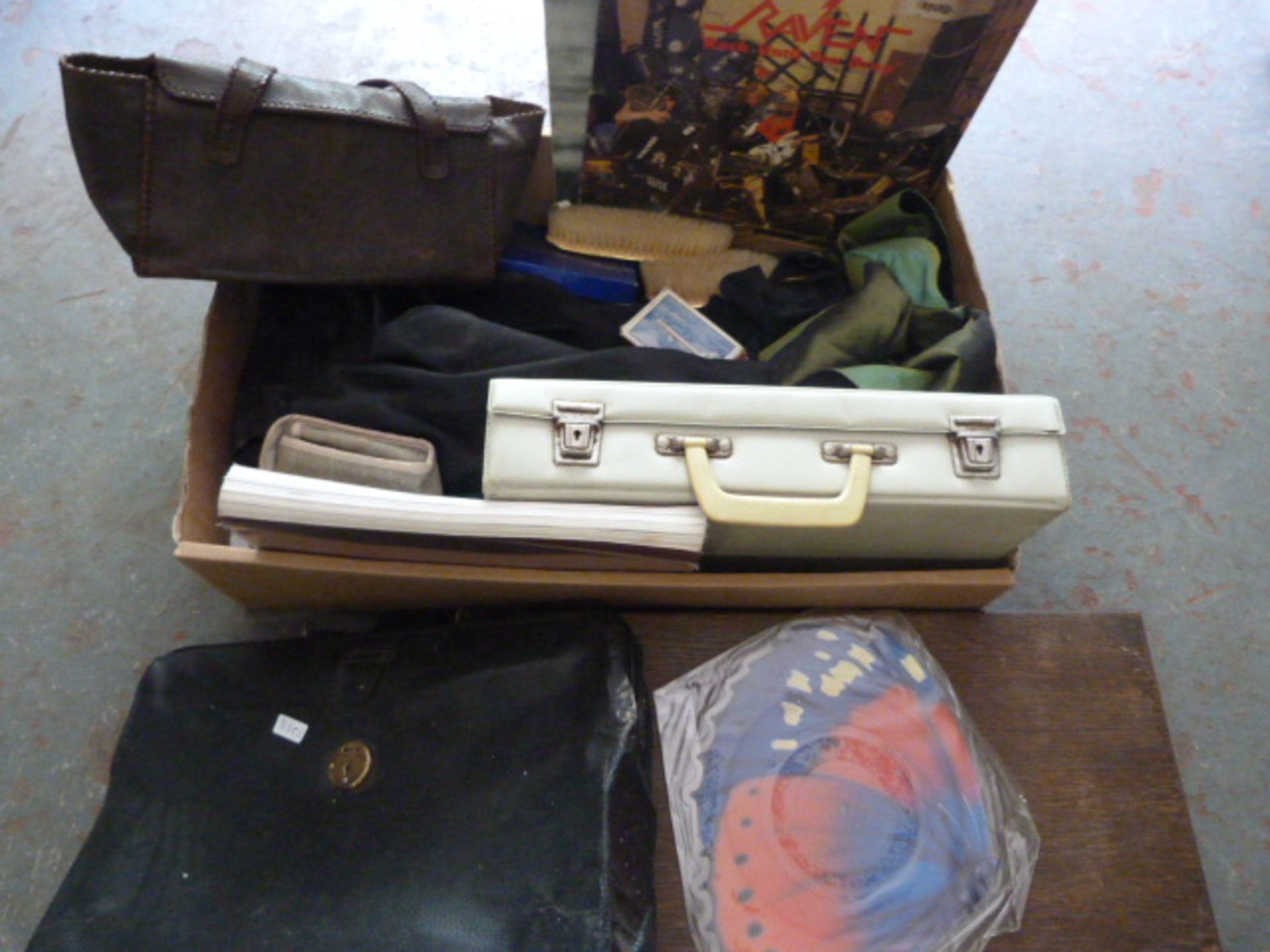 Cutlery Box, Briefcase, LPs, etc.