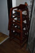 *Four Wood Children's High Chairs