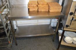 *Stainless Steel Preparation Table with U[stand to