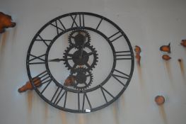 *Industrial Style Wrought Iron Clock