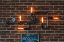 *Contemporary Style Pipe Work Light Fitting
