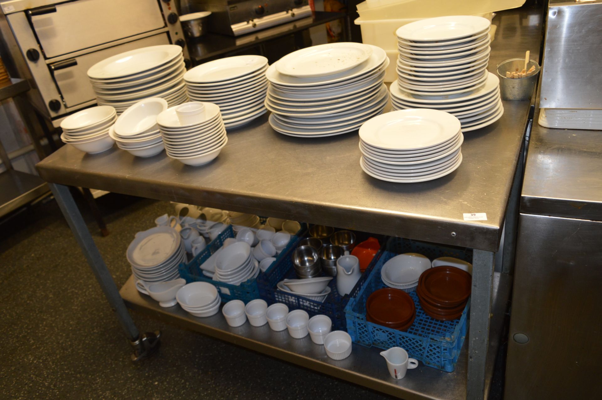 *Assorted White Crockery Including Pizza and Pasta