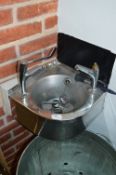 *Stainless Steel Wash Hand Basin with Lever Taps