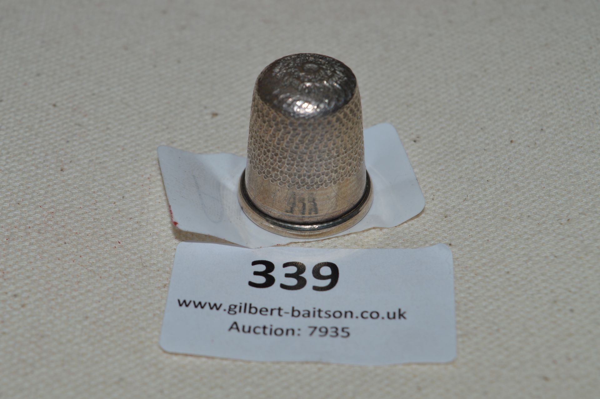 Hallmarked Silver Thimble