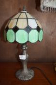 Bronze Effect Tiffany Style Table Lamp and Shade