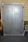 Galvanised Metal Two Door Gun Cabinet