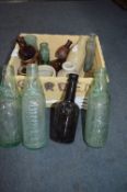 Selection of Victorian Codd Bottles and Stoneware Bottles