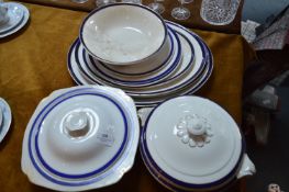 Blue & White Dinnerware, Meat Plates, etc.