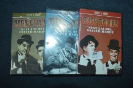 Set of Three Laurel & Hardy DVDs