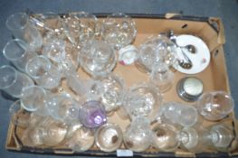 Box of Assorted Drinking Glassware