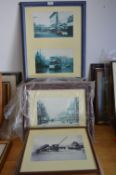 Quantity of Framed Local History Prints, Trawlers,