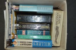 Box of Books Including Millers Price Guides, Recor