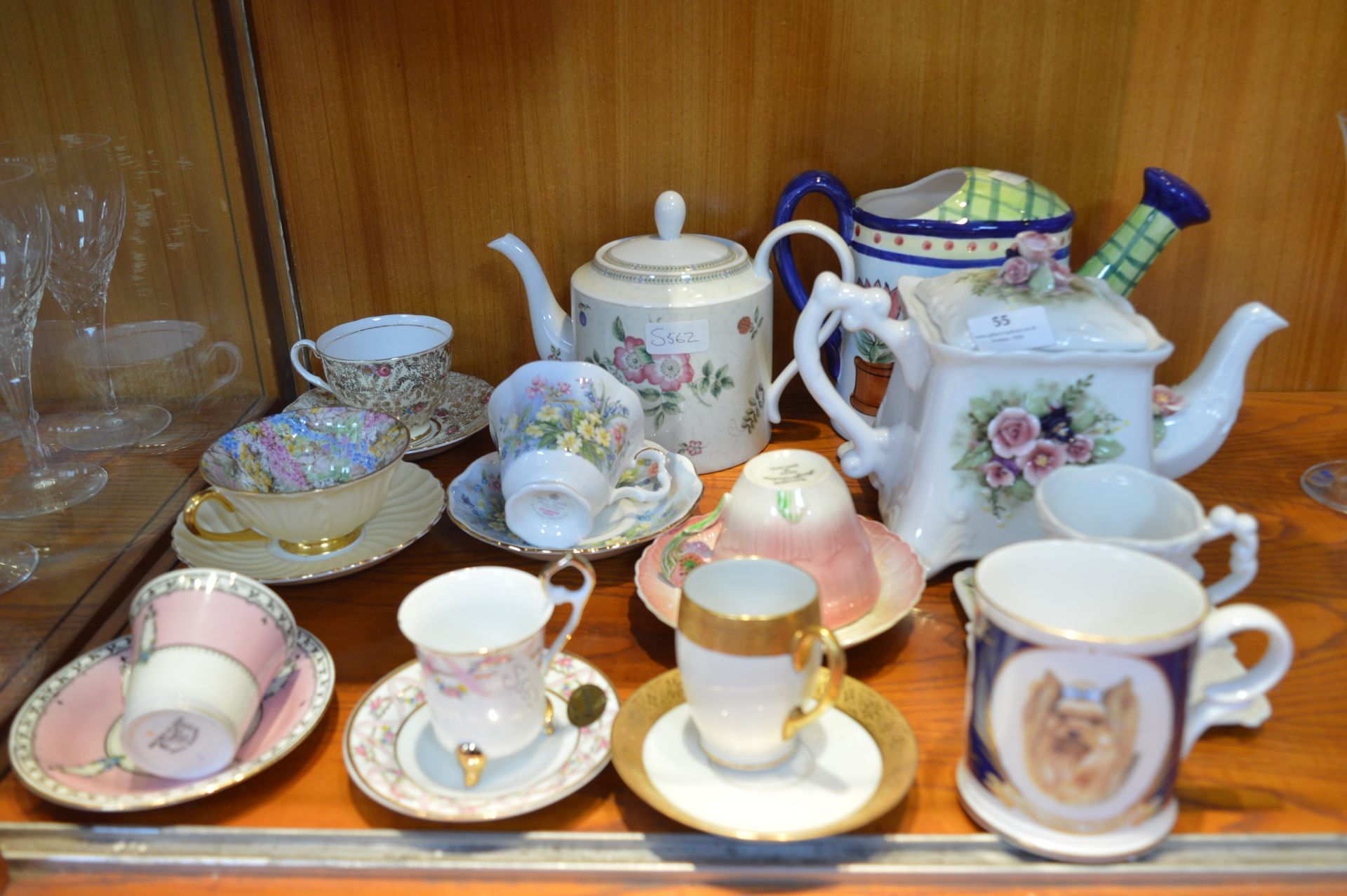 Decorative Teapots Including Wedgwood, Cabinet Cup