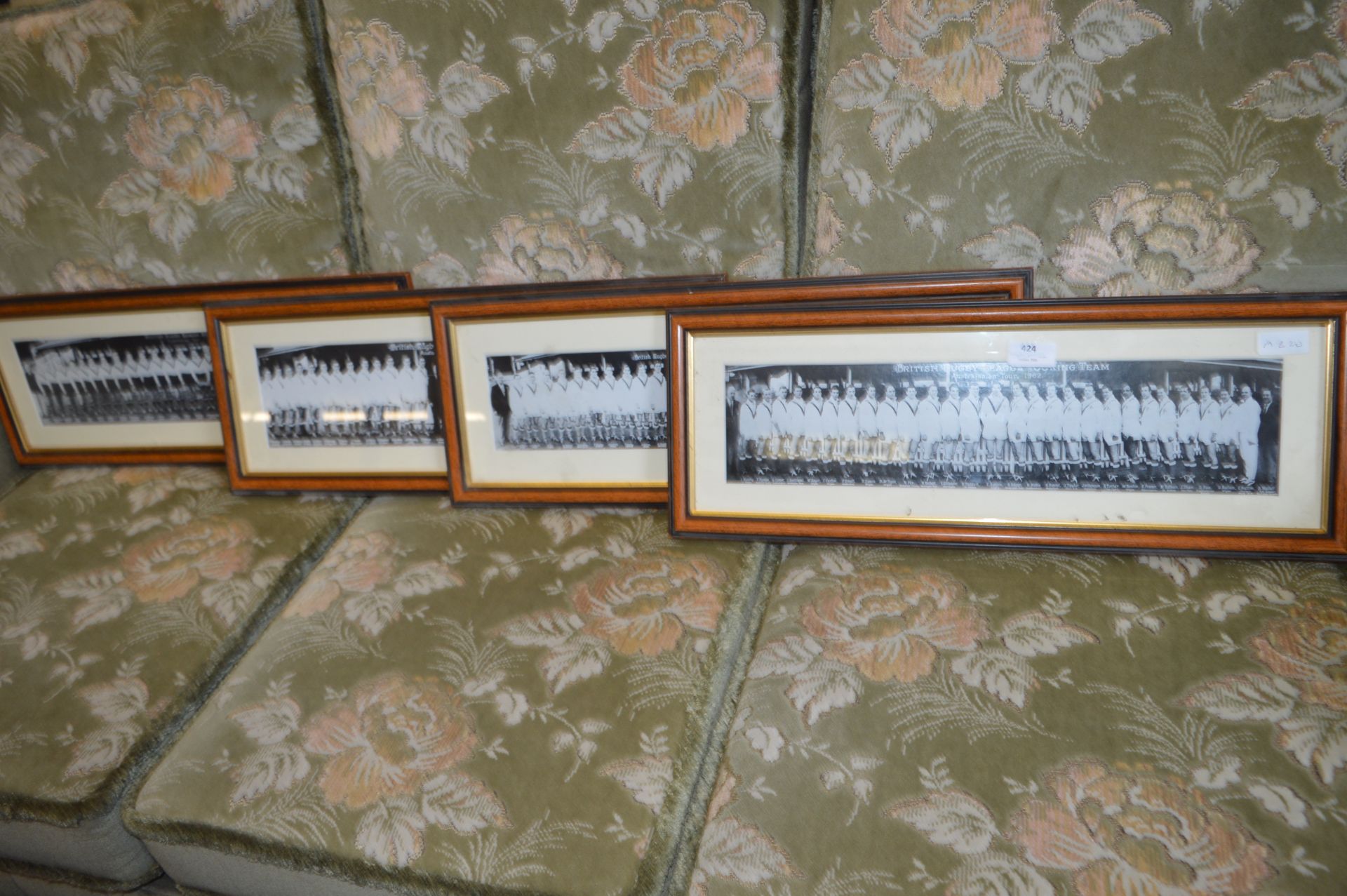 Set of Four Framed Photo Prints - British Rugby League Touring Team