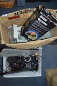 Two Boxes Containing Headphones, PC/DVD Players, e