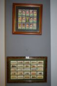 Two Framed Cigarette Card Sets - Lambert & Butler