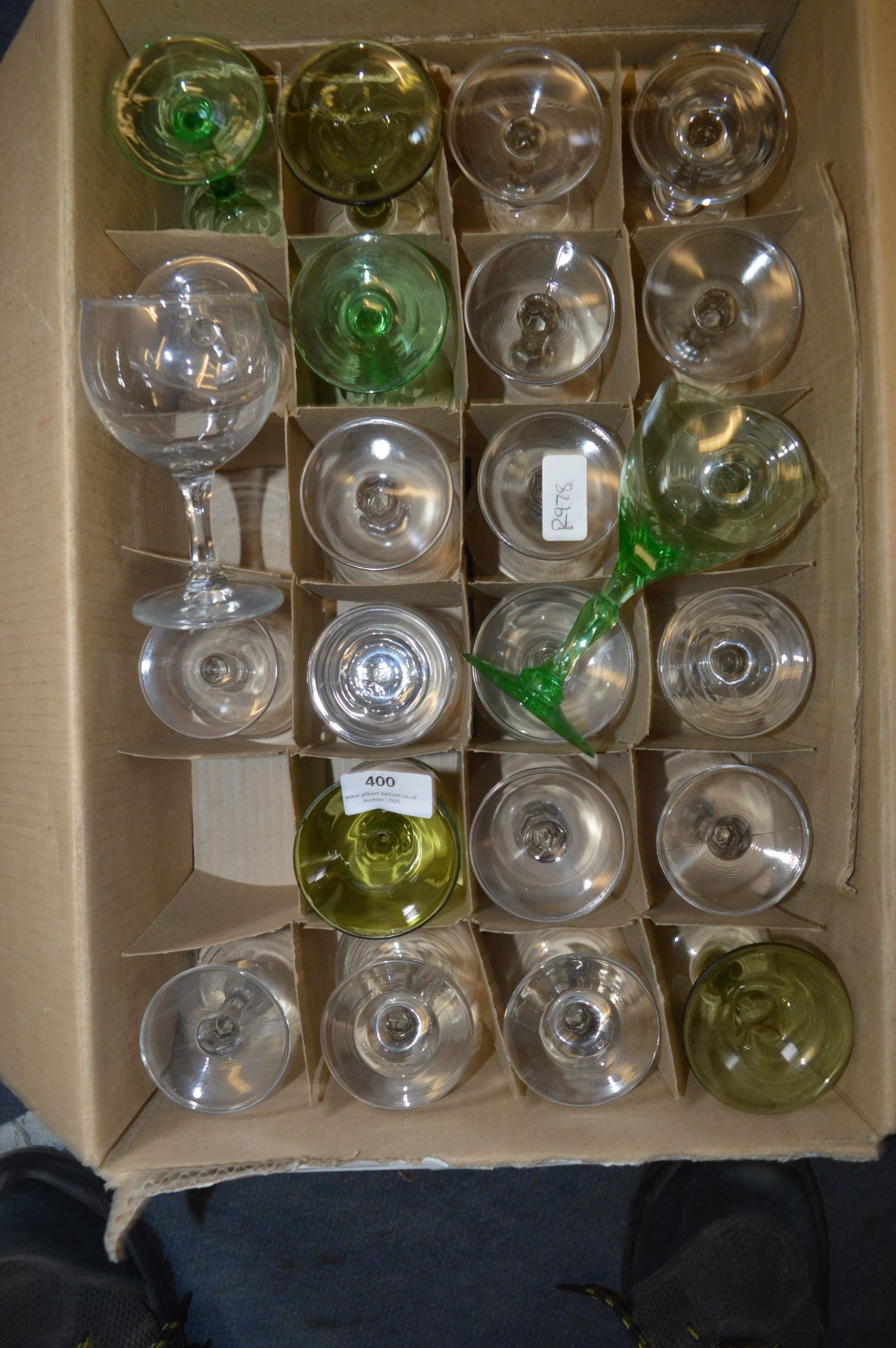 Box of Assorted Drinking Glassware