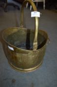 Brass Helmet Shaped Coal Bucket