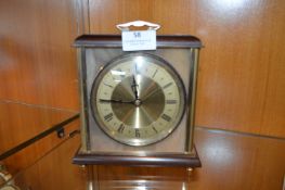 Metamec Onyx & Brass Mantel Clock