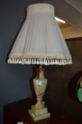 Onyx Table Lamp with Shade