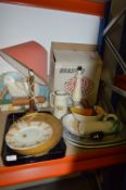 Blue & White Meat Plates, Trays, Electric Heater,
