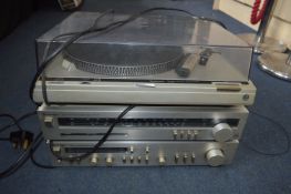 Technics Hi-Fi System; Record Deck, Tuner and Ampl