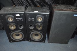 Pair of Kenwood LS54 80W Speakers and One Other