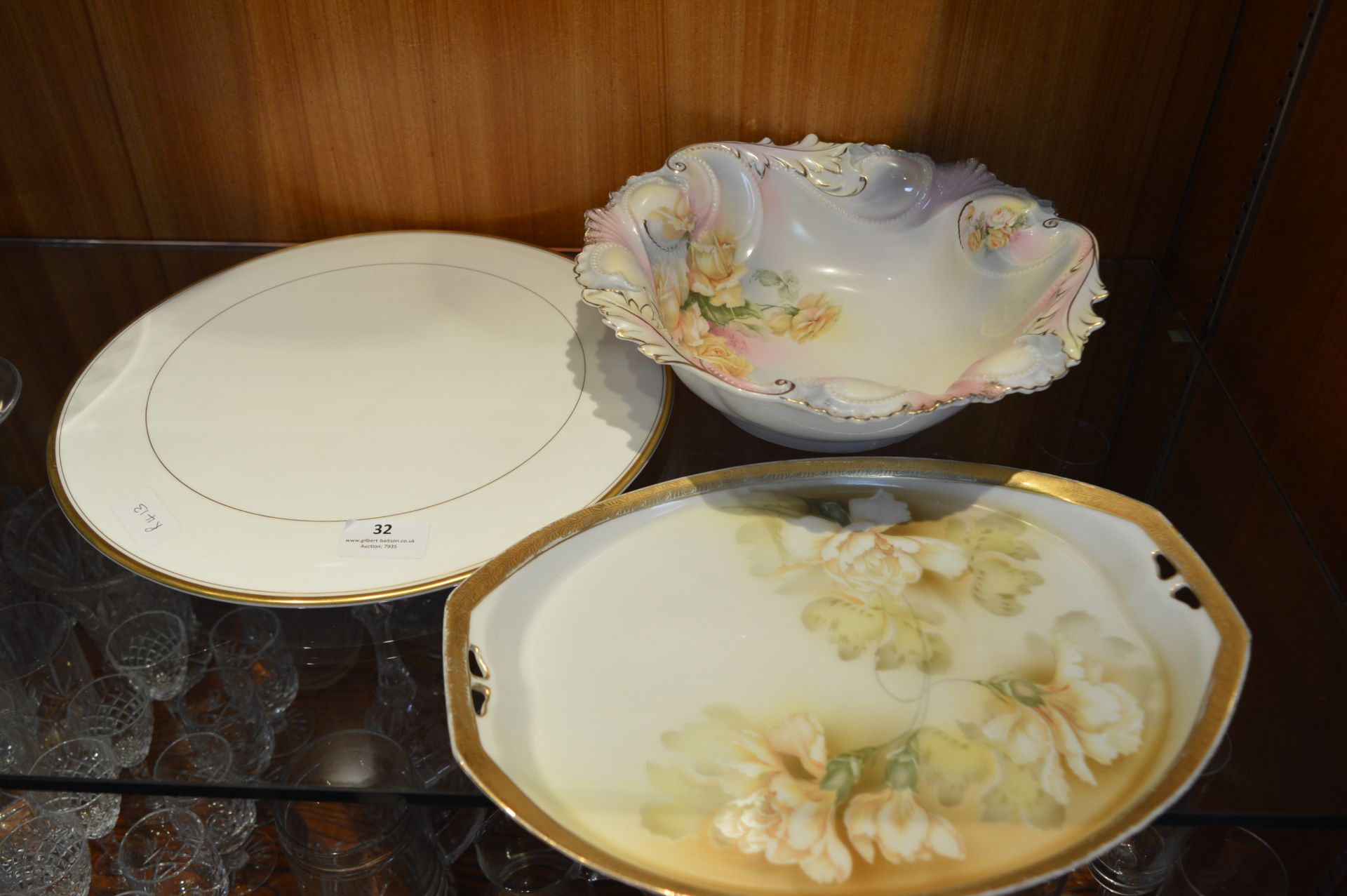 Royal Worcester Viceroy Cake Dish, Dressing Table