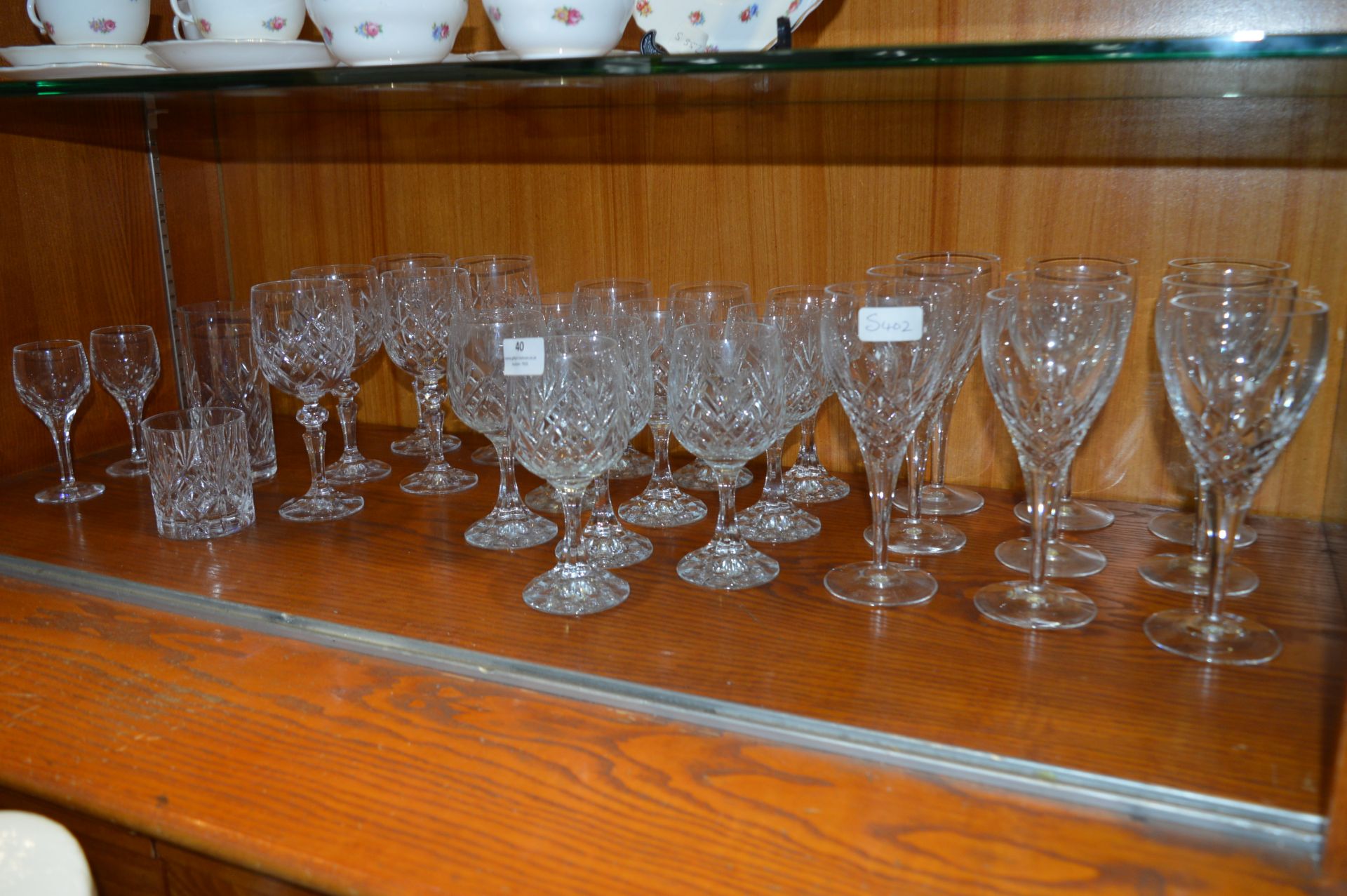 Quantity of Lead Crystal Drinking Glassware