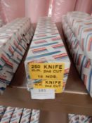 *Two Boxes of 10 250mm Knife Second Cut Files