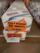 *Two Boxes of 10 250mm Half Round Smooth Files