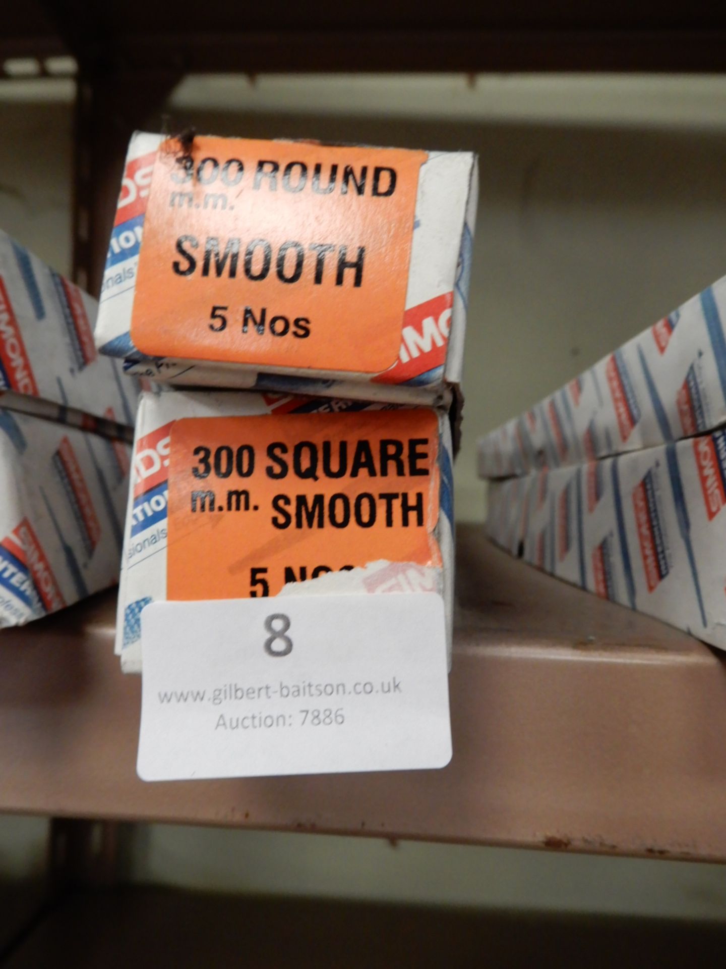 *One Box of Five 300mm Round Smooth and One Box of