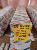 *Two Boxes of 10 250mm Knife Second Cut Files