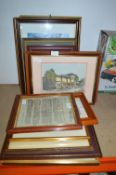 Assorted Framed Prints, Watercolours and Photo Fra