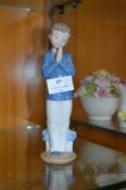 Nao Porcelain Figurine - Young Boy Praying