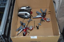 Two Remote Control Helicopters