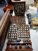Collection of Pottery Thimbles and Owls on Collect