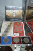 Gibraltar British Coin Proof Set, Commemorative Co