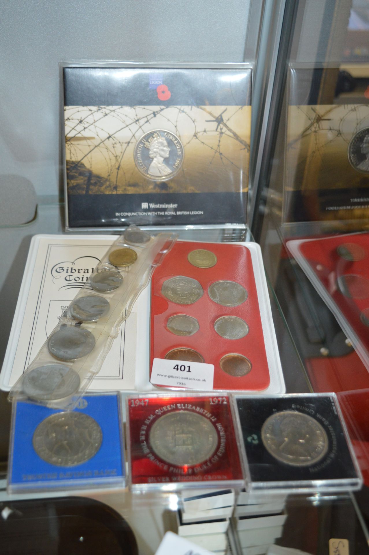 Gibraltar British Coin Proof Set, Commemorative Co