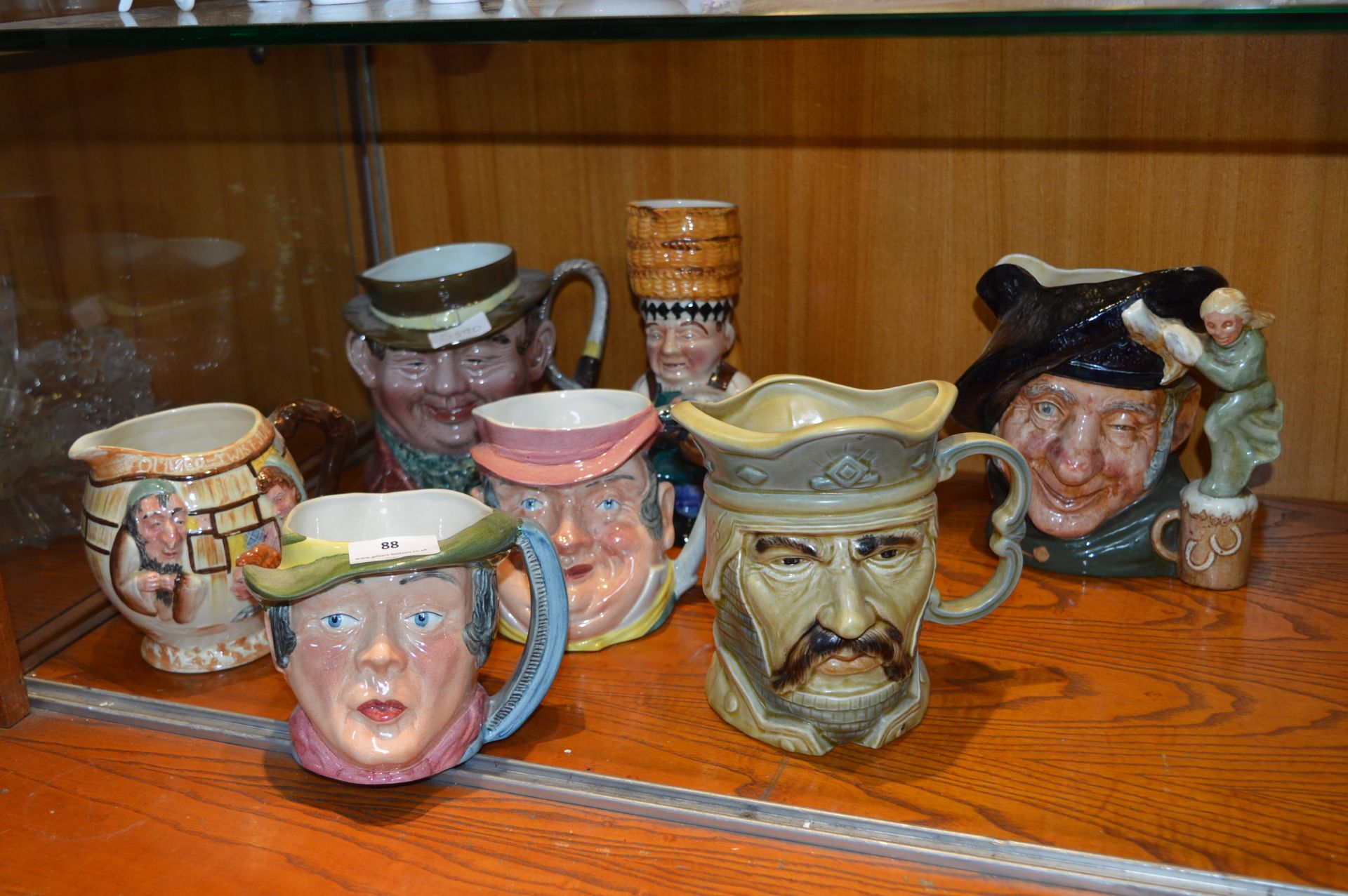 Collection of Six Toby Jugs and a Jug