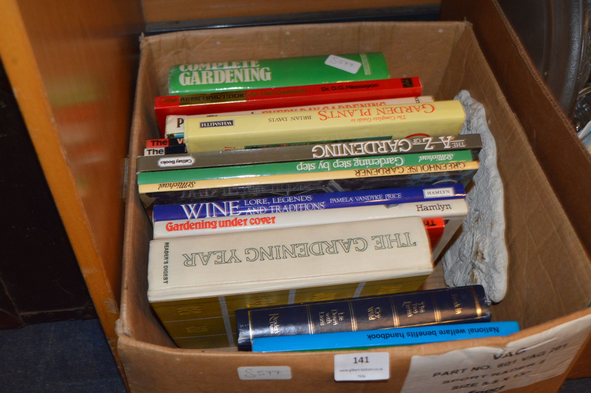 Box of Gardening Books